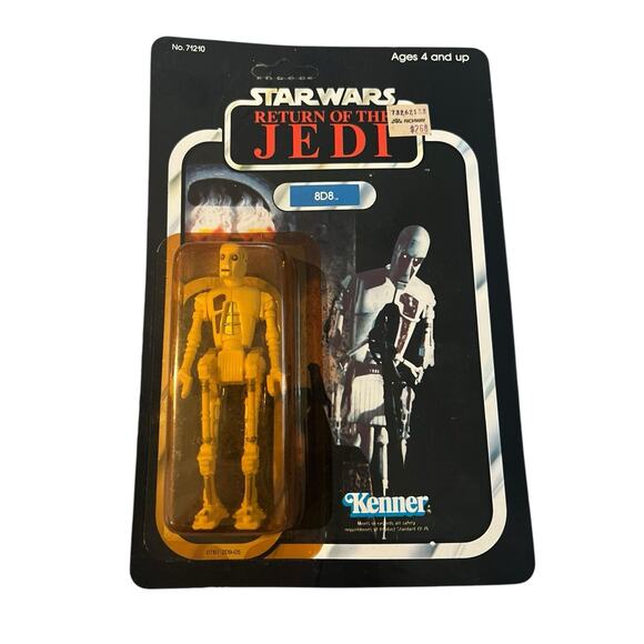 1983 Star Wars 8D8 ROTJ Return of the Jedi 77 Back Sealed MOC Unpunched Kenner - Picture 1 of 8